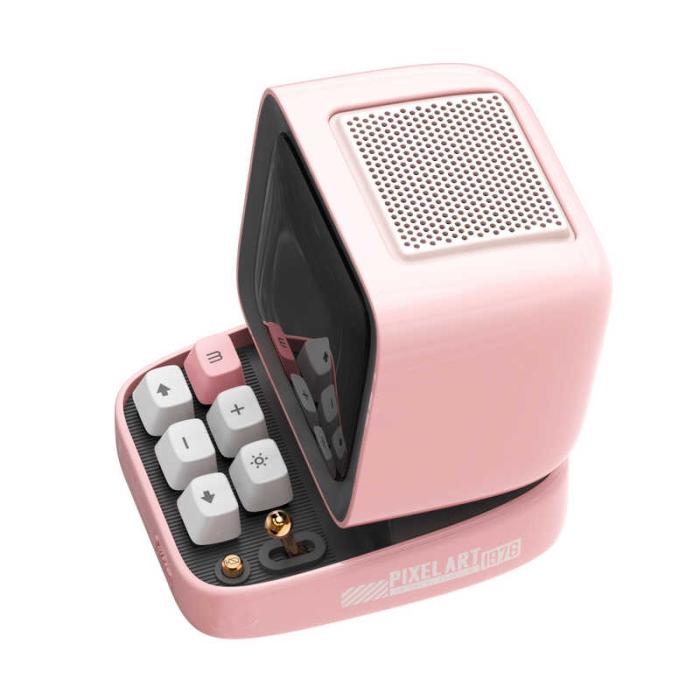 『90100058207』Divoom Ditoo Pro Bluetooth スピーカー ピンク ディブーム レトロ ピクセル アート ドット絵 商品画像6：e-Sports Cafe ZERO