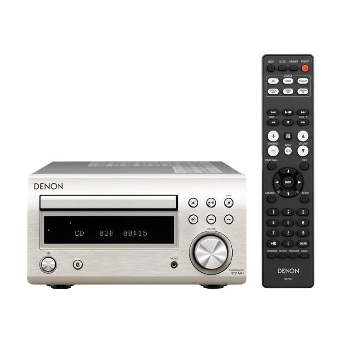 『RCD-M41-SP』DENON CDレシーバー Bluetooth対応 ディスクリートアンプ搭載 ワイドFM対応 AM/FMラジオチューナー プレミアムシルバー 商品画像2：e-Sports Cafe ZERO