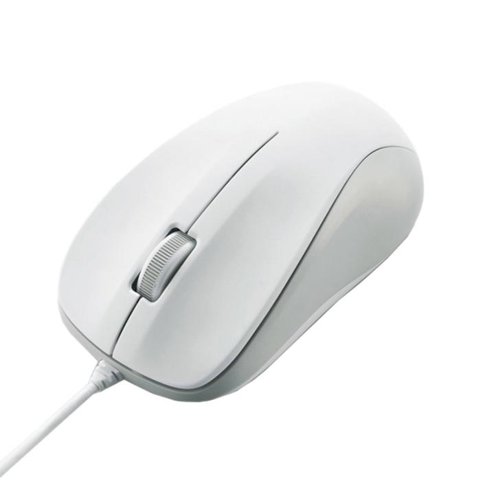 『M-K6URWH/RS』ELECOM USB光学式マウス Mサイズ ホワイト
