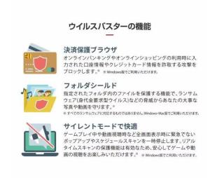 トレンドマイクロ ウイルスバスター クラウド 1年版 同時購入用PKG/3台