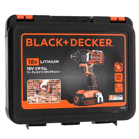 BLACK＆DECKER　コードレスインパクトドライバー EXI18 商品画像1：オンラインショップ　エクセラー