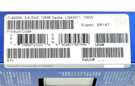 Core i7 4930K　3.4GHz LGA2011　SR1AT 商品画像2：オンラインショップ　エクセラー
