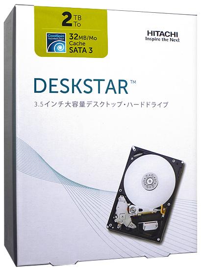 HITACHI製HDD　0S03224　2TB SATA600