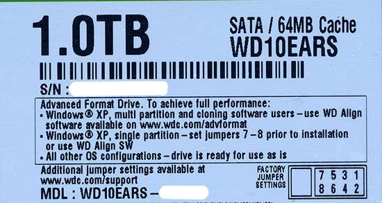 Western Digital製HDD　WD10EARS　1TB SATA300 商品画像1：オンラインショップ　エクセラー