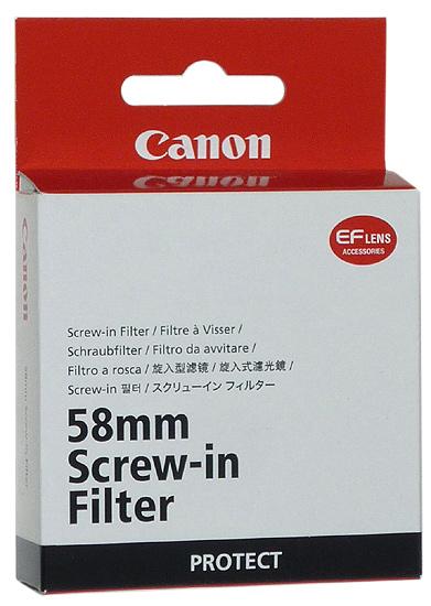 Canon　レンズフィルター　PROTECTフィルター 58mm 商品画像2：オンラインショップ　エクセラー