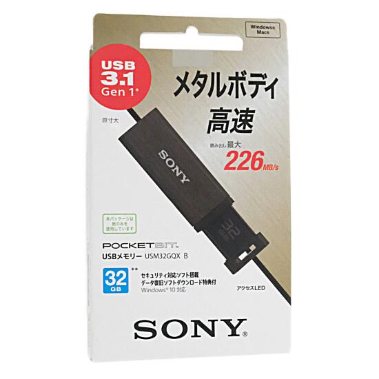 SONY　USBメモリ ポケットビット　32GB　USM32GQX B