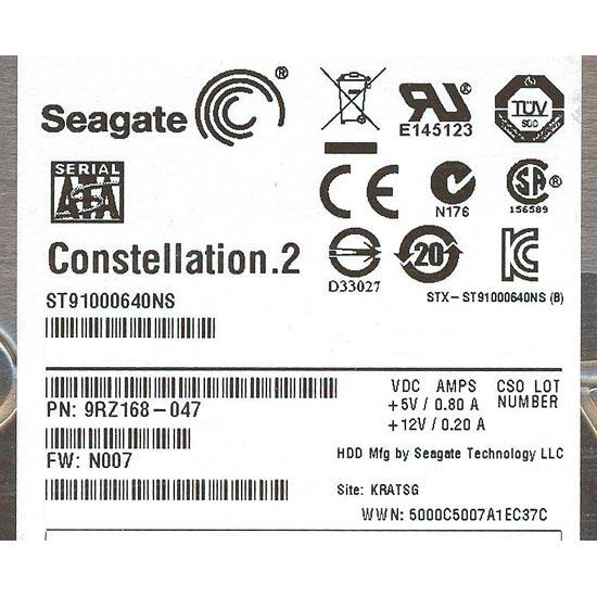 SEAGATE HDD 2.5inch　ST91000640NS　1TB 15mm