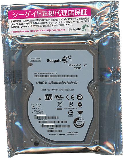 SEAGATE ノート用HDD 2.5inch　ST750LX003 750GB