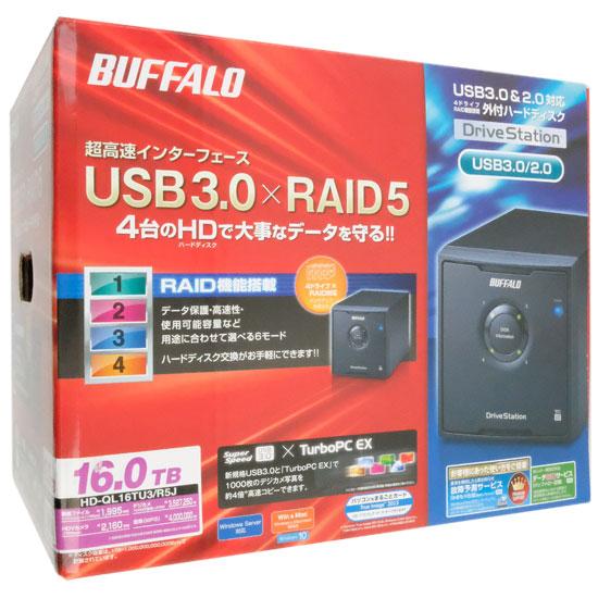 BUFFALO製外付HD HD-QL16TU3/R5J USB2.0/USB3.0 16TB