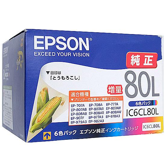 EPSON純正品　インクカートリッジ IC6CL80L (6色パック) 商品画像1：オンラインショップ　エクセラー