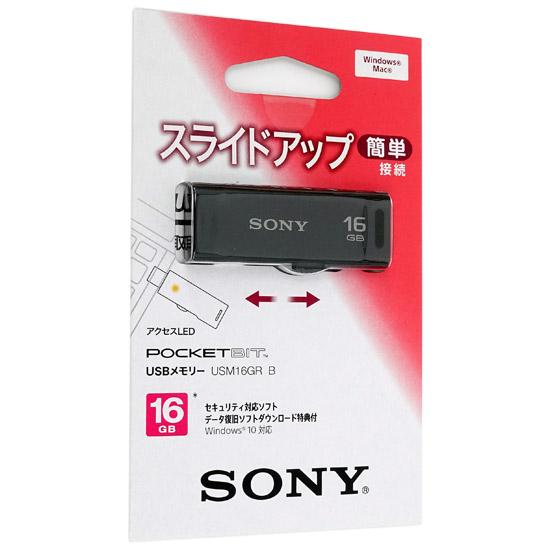 SONY　USBメモリ ポケットビット　16GB　USM16GR B 商品画像1：オンラインショップ　エクセラー