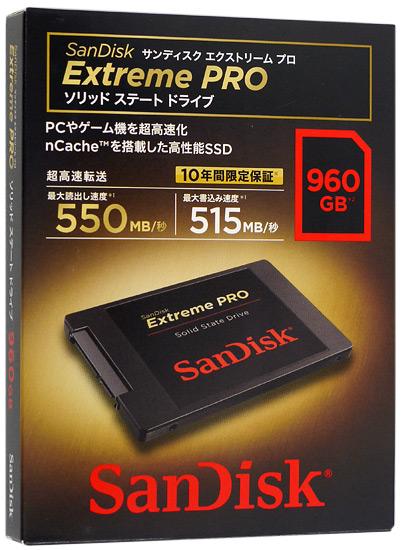 SANDISK　2.5インチSATA SSD 960GB　SDSSDXPS-960G-J25 商品画像2：オンラインショップ　エクセラー