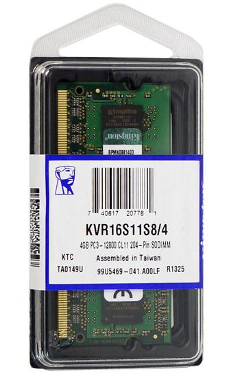 Kingston製　KVR16S11S8/4　SODIMM DDR3 4GB 商品画像1：オンラインショップ　エクセラー