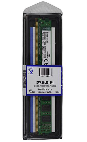 Kingston製　KVR16LN11/4　DDR3L PC3-12800 4GB