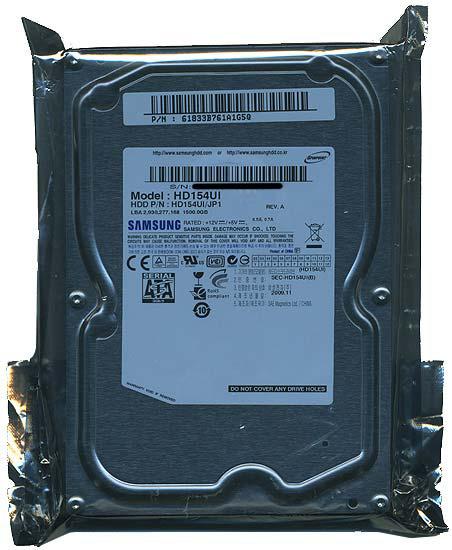 【新品訳あり(箱きず・やぶれ)】 Samsung製HDD　HD154UI　1.5TB SATA300 5400･･･