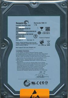SEAGATE製HDD　ST31000528AS　1TB SATA300 7200付属品