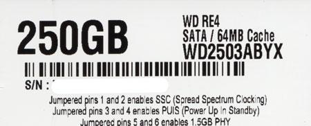 Western Digital製HDD　WD2503ABYX　250GB SATA300 7200 商品画像2：オンラインショップ　エクセラー