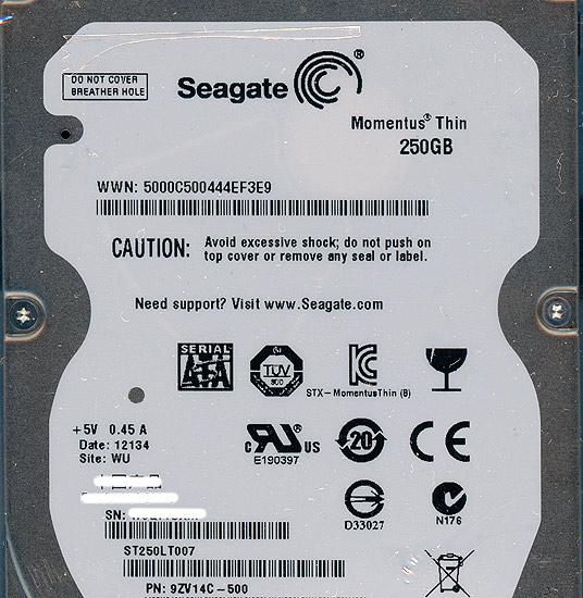 SEAGATE製HDD ST250LT007 250GB SATA300 7200