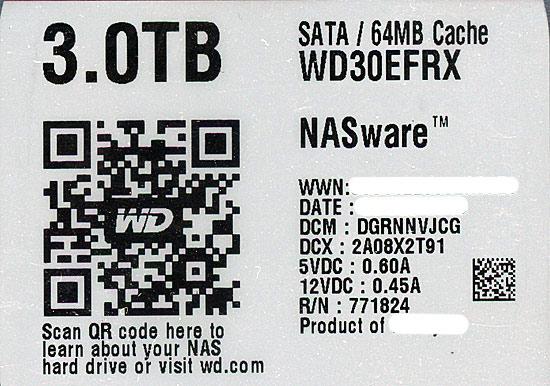 Western Digital製HDD　WD30EFRX　3TB SATA600 商品画像2：オンラインショップ　エクセラー