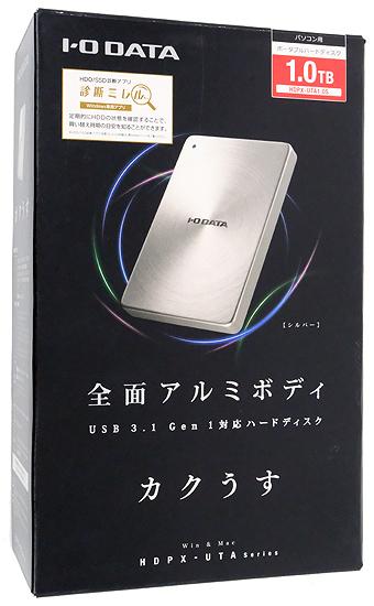I-O DATA製 PortableHD　HDPX-UTA1.0S　1.0TB