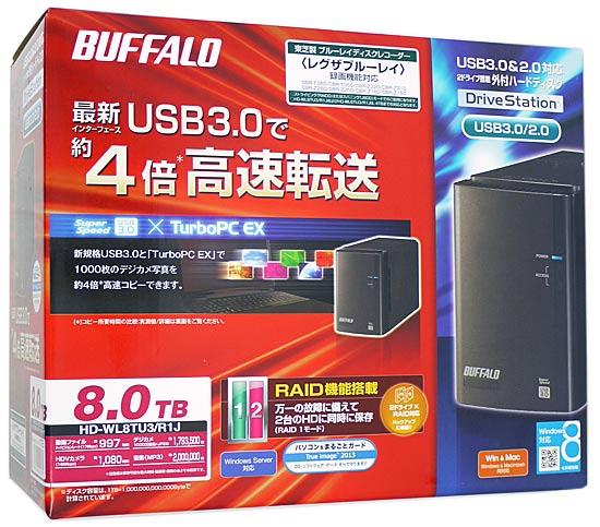 BUFFALO製外付HD　HD-WL8TU3/R1J　USB3.0