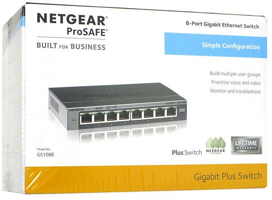 NETGEAR　ギガビットスイッチ　GS108E-300JPS 商品画像1：オンラインショップ　エクセラー