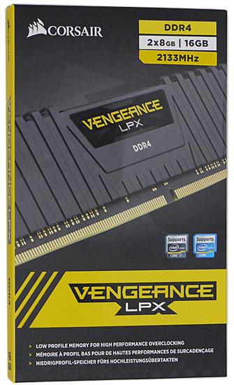Corsair　デスクトップ用 CMK16GX4M2A2133C13　DDR4 PC4-17000 8GB 2枚