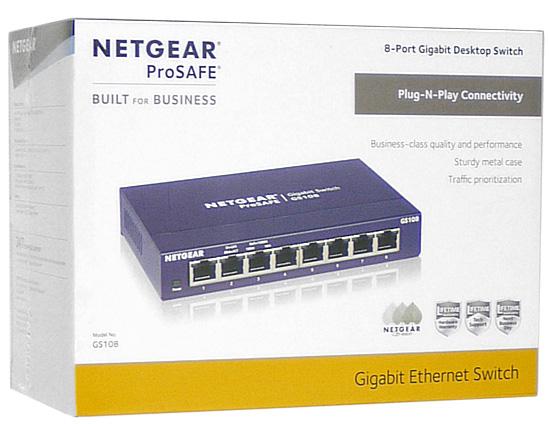 NETGEAR　ギガビットスイッチ 8ポート　GS108-400JPS 商品画像1：オンラインショップ　エクセラー