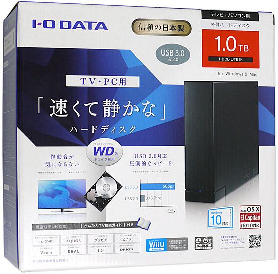 I-O DATA製外付HD　HDCL-UTE1K　1TB USB2.0/3.0 商品画像2：オンラインショップ　エクセラー