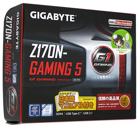 GIGABYTE　Mini ITXマザボ GA-Z170N-Gaming 5 Rev.1.0