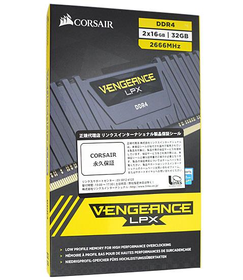 Corsair　CMK32GX4M2A2666C16　DDR4 PC4-21300 16GB 2枚組