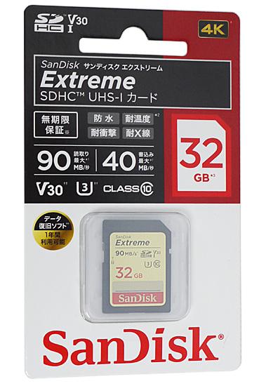 SanDisk　SDHCメモリーカード Class10 32GB　SDSDXVE-032G-JNJIP