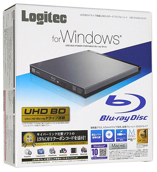 Logitec　ポータブルBlu-rayドライブ　LBD-PUD6U3LGY