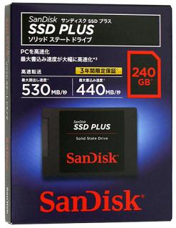 サンディスクSSD 240GB SDSSDA-240G-J26 PLUS