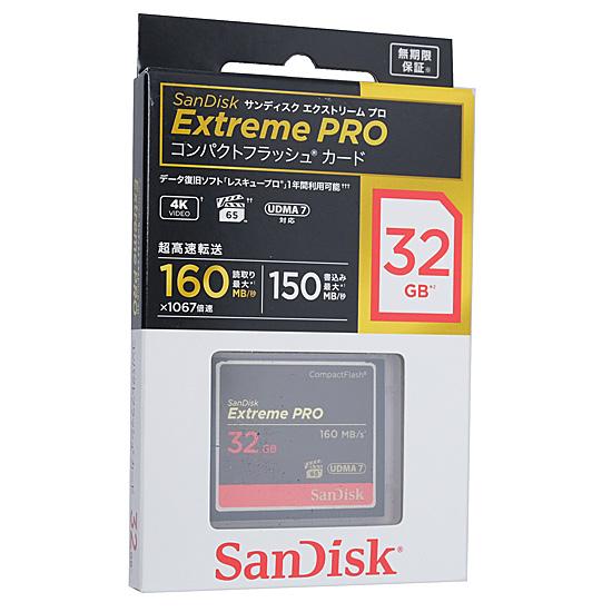 SANDISK　コンパクトフラッシュ　SDCFXPS-032G-J61　32GB