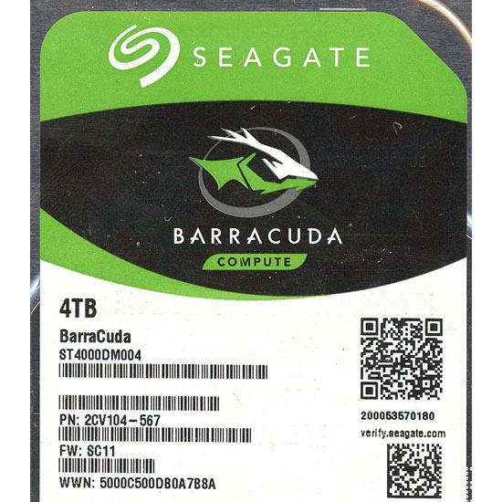 SEAGATE製HDD　ST4000DM004　4TB SATA600