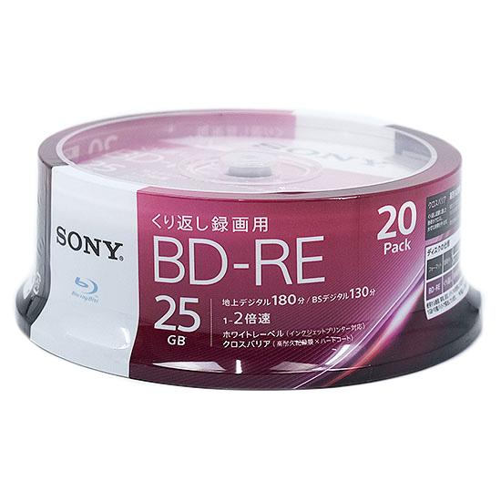 SONY　ブルーレイディスク 20BNE1VJPP2　BD-RE 2倍速 20枚組