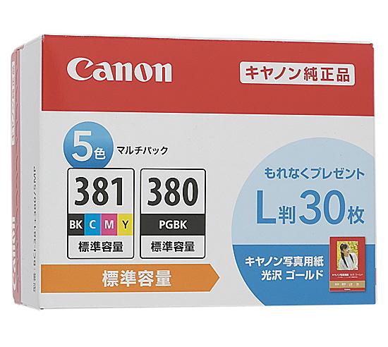 CANON　インクタンク 5色マルチパック　BCI-381+380/5MP