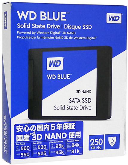 Western　Digital製　内蔵SSD　250GB　WD　Blue　3D　NAND　SATA　WDS250G2B0･･･