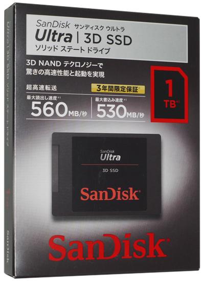 SANDISK　Ultra 3D SSD 1TB　SDSSDH3-1T00-J25
