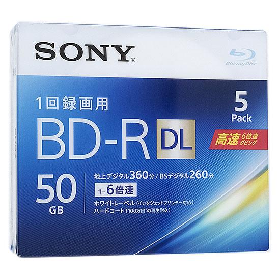 SONY　ブルーレイディスク 5BNR2VJPS6　BD-R DL 6倍速 5枚組 商品画像1：オンラインショップ　エクセラー