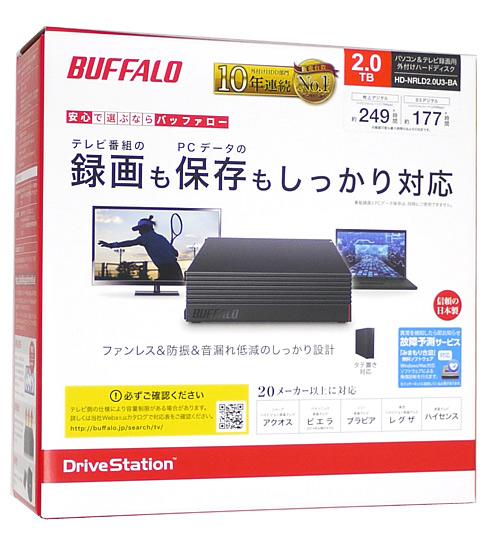 BUFFALO 外付けハードディスク　HD-NRLD2.0U3-BA　2TB ブラック