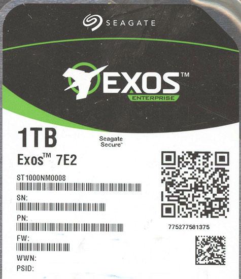 SEAGATE製HDD ST1000NM0008 1TB SATA600 7200