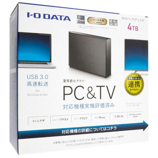 I-O DATA製　USB 3.0/2.0対応 外付ハードディスク HDCZ-UTL4KB　4TB