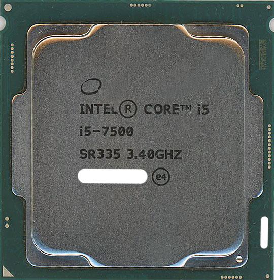 【バルク新品】 Core i5 7500　3.4GHz 6M LGA1151 65W　SR335 商品画像1：オンラインショップ　エクセラー