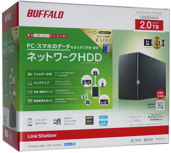BUFFALO　LinkStation LS220D0202G　2TB