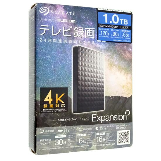 SEAGATE　ポータブルハードディスク　SGP-MY010UBK　ブラック　1TB