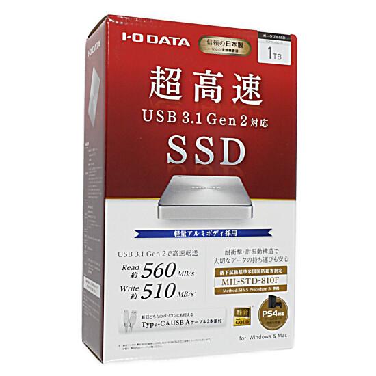 I-O DATA　USB 3.1 Gen2 Type-C対応 ポータブルSSD　SDPX-USC1C