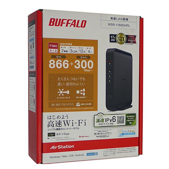 BUFFALO　無線LANルータ　AirStation WSR-1166DHPL　ブラック