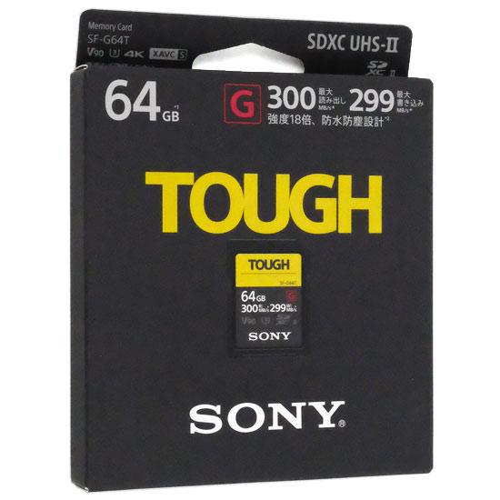 SONY製　SDXCメモリーカード TOUGH Class10 64GB　SF-G64T